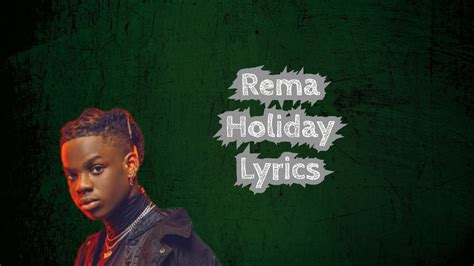 holiday lyrics|holiday lyrics by rema.